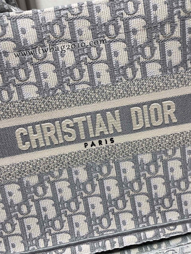 Dior专柜新款TOTE包迪奥高仿原单经典老花灰小号购物袋手提托特包 djfk1367